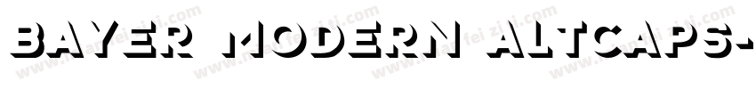 Bayer Modern ALTCAPS字体转换
